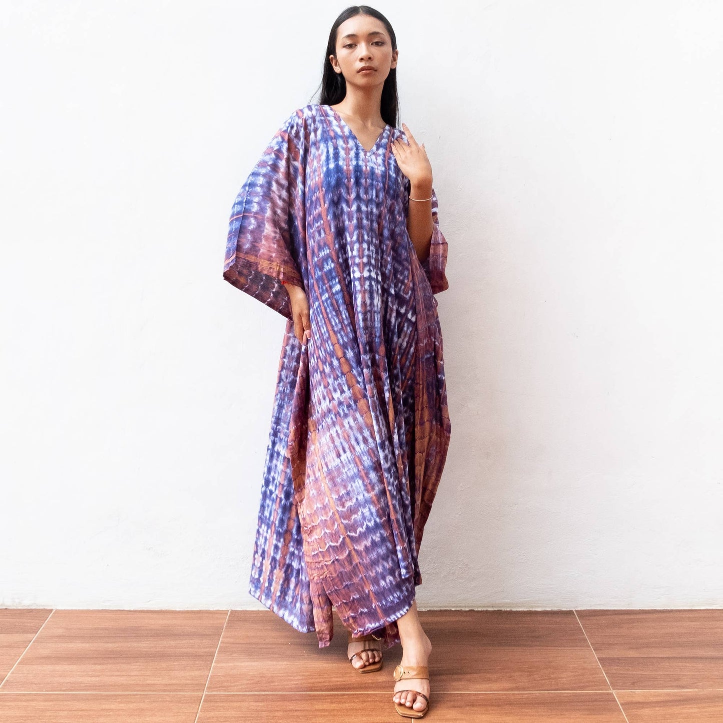 Kaftan Dress in Indigo