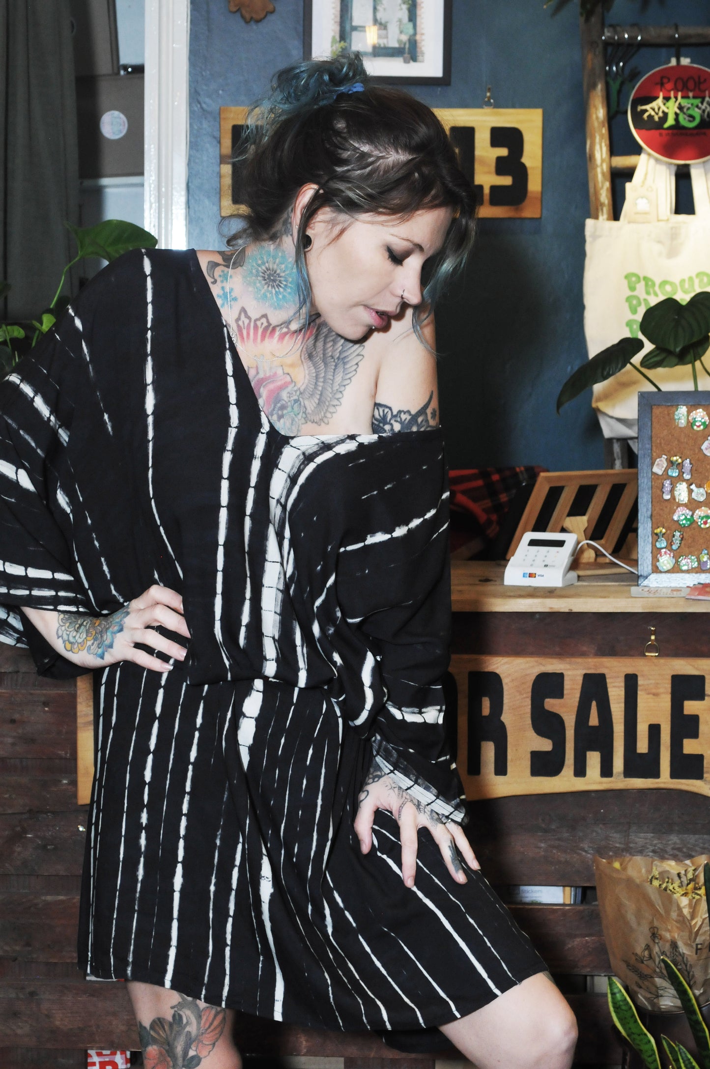 Midi Kaftan Dress in Dusky Pink