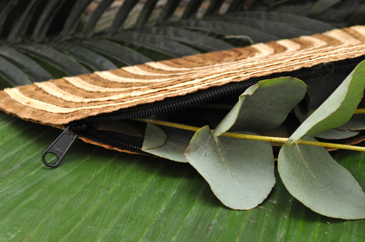 Half Moon Straw Clutch