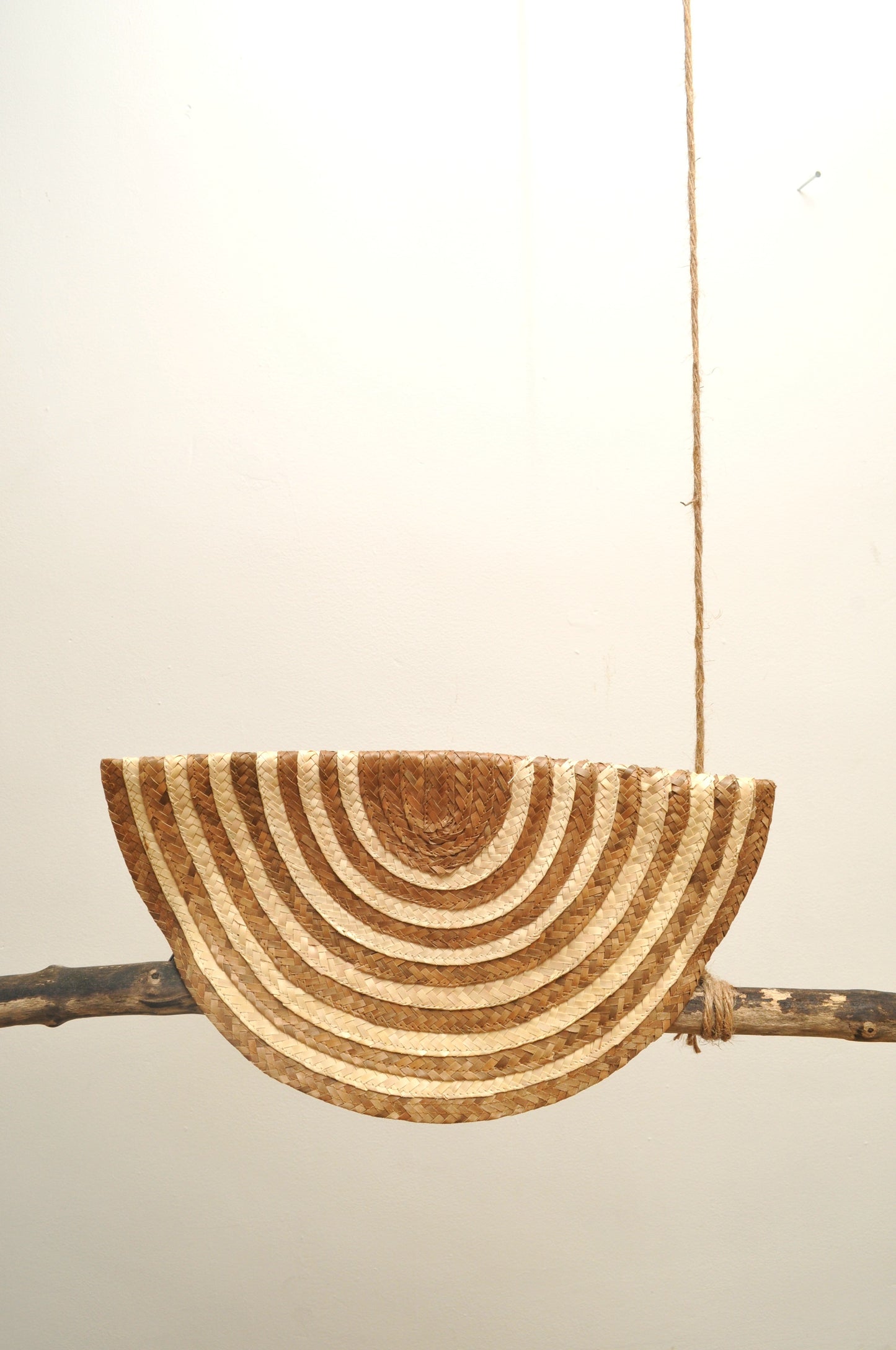 Half Moon Straw Clutch