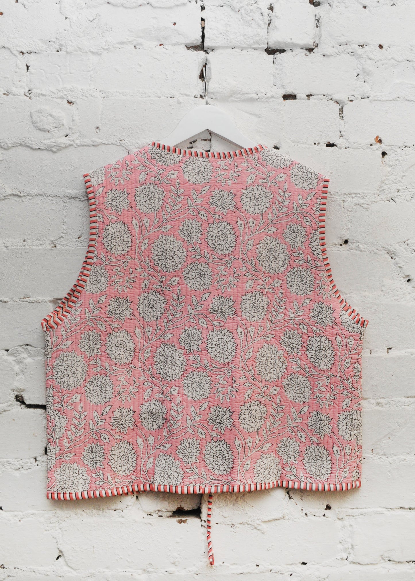 Folk Waistcoat in Pink