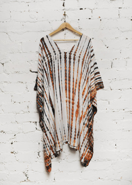 Midi Kaftan Dress in White