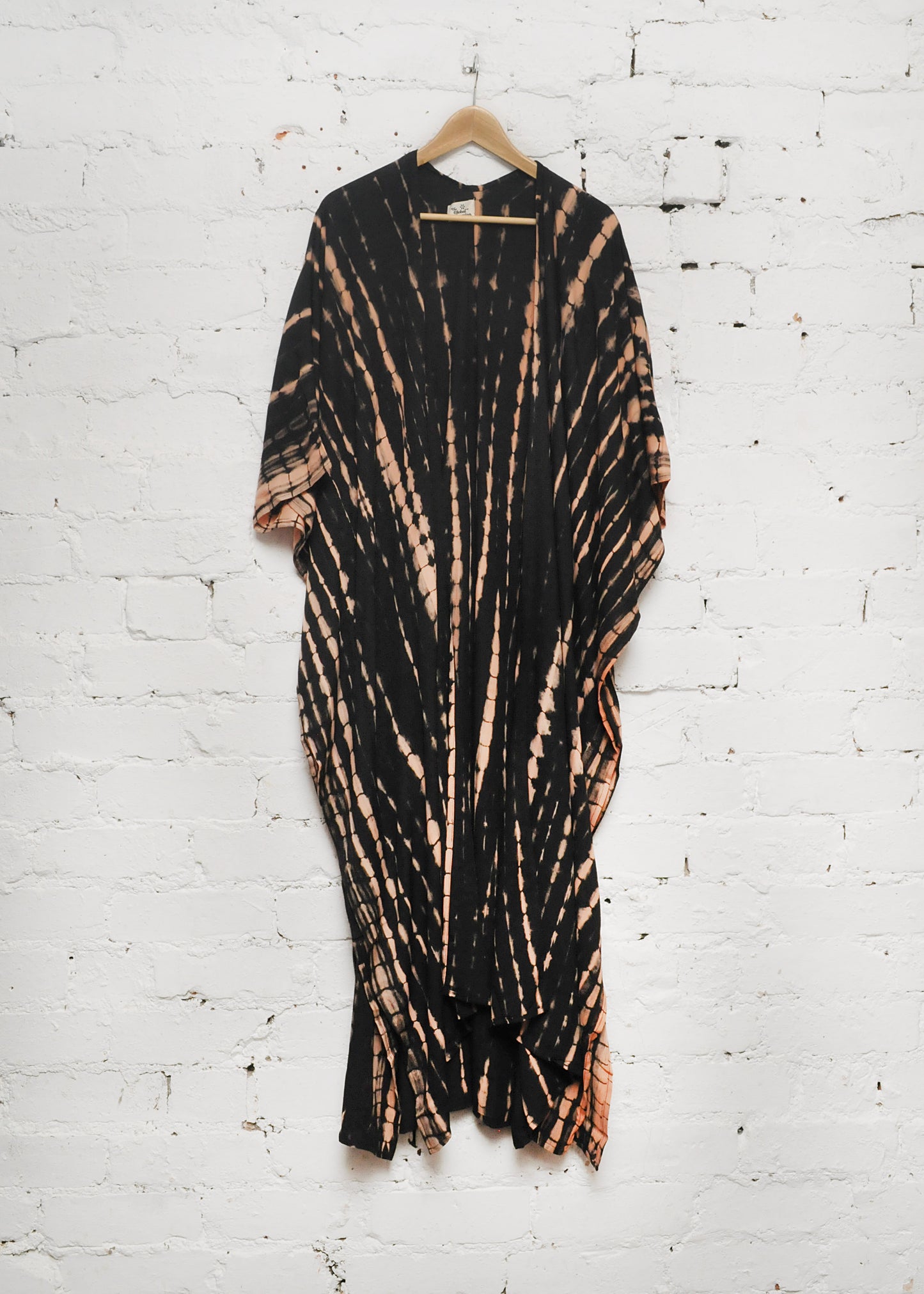 Tie Dye Kimono in Dusty Black