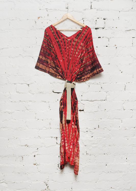 Kaftan Dress in Scarlet