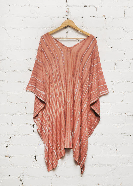 Midi Kaftan Dress in Dusky Pink