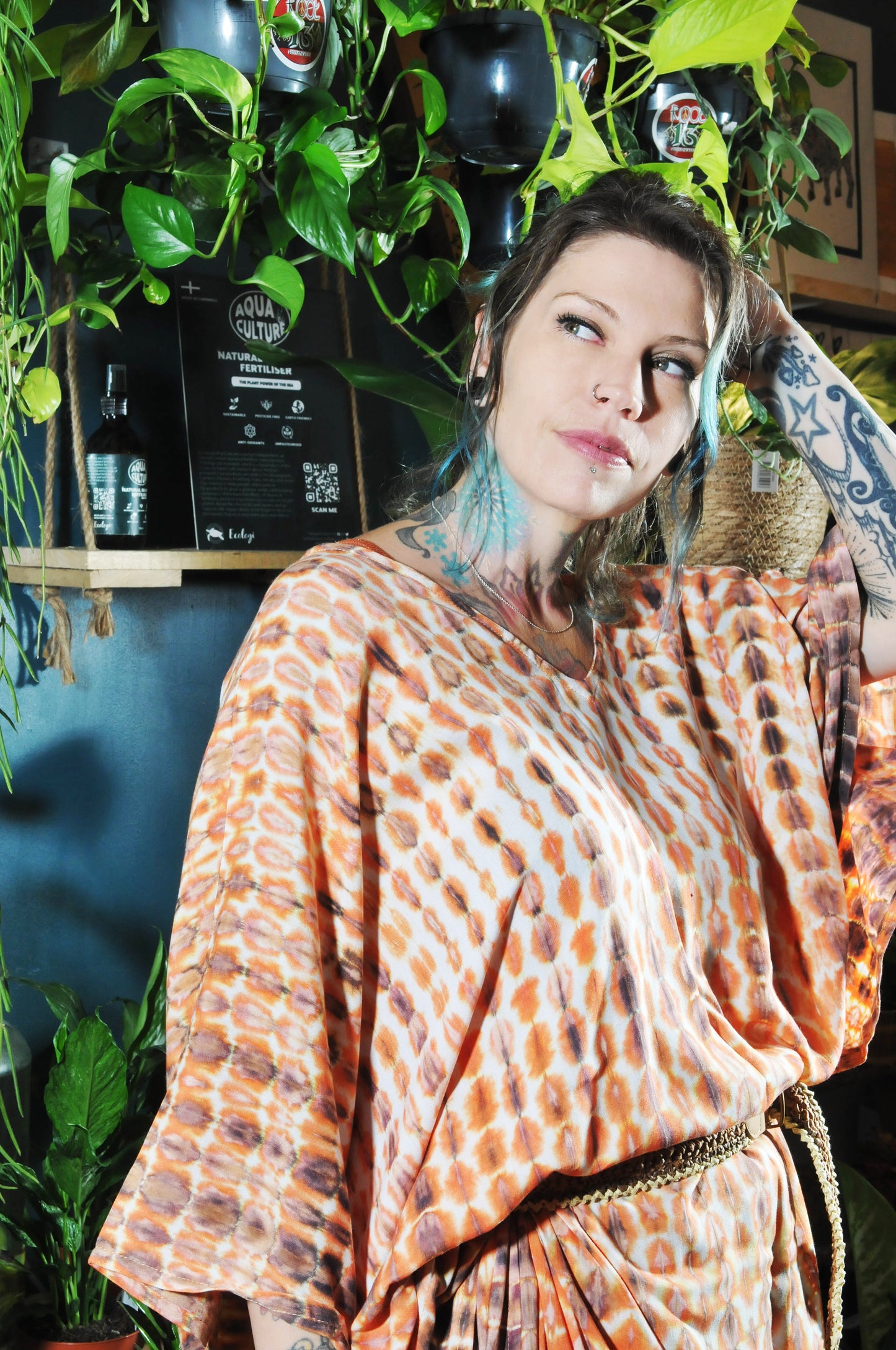 Kaftan Dress in Tiger