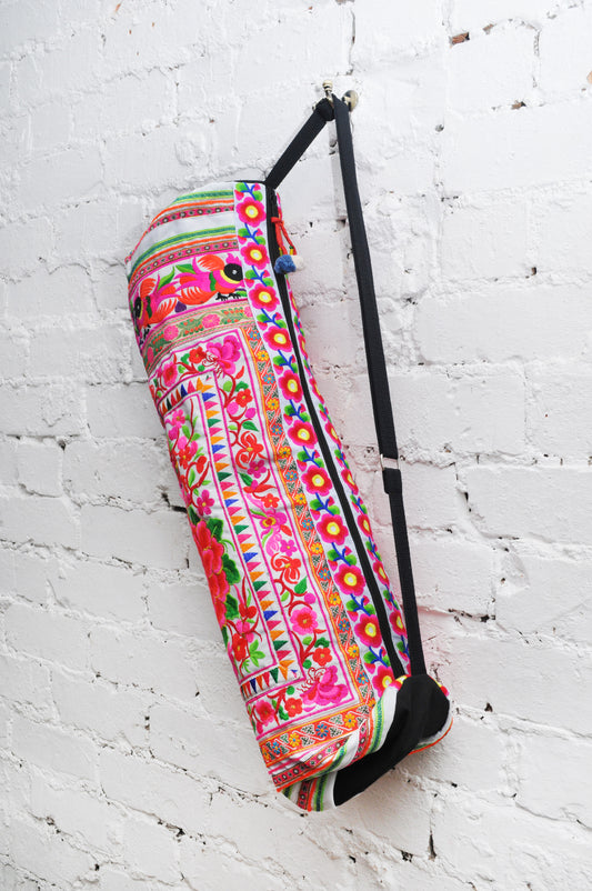 Yoga Bag - Flower White