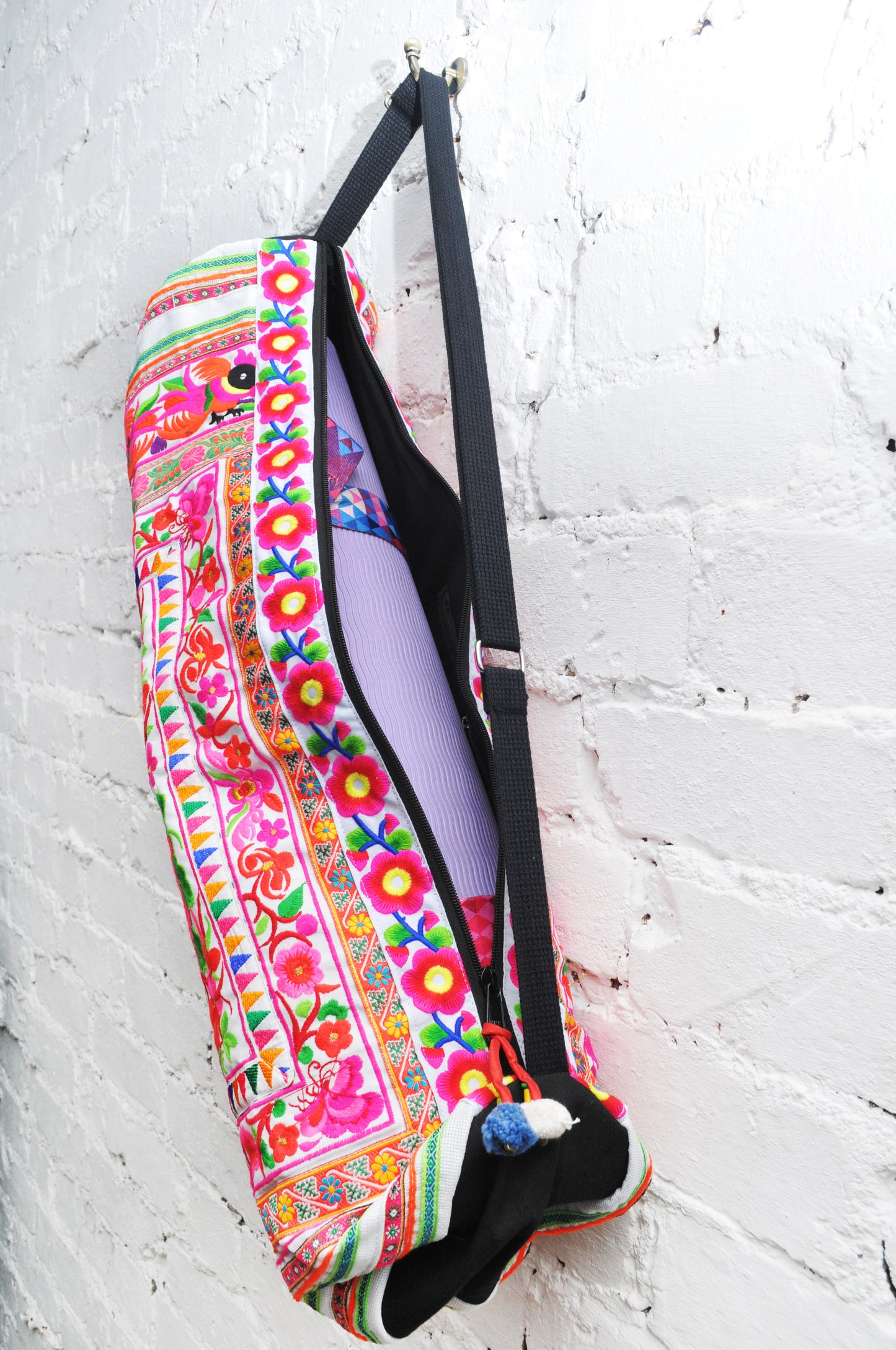 Yoga Bag - Flower White