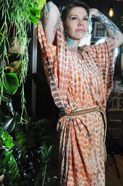 Kaftan Dress in Tiger