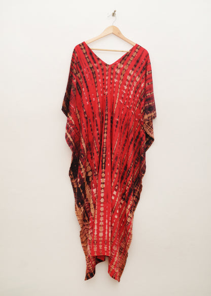 Kaftan Dress in Scarlet